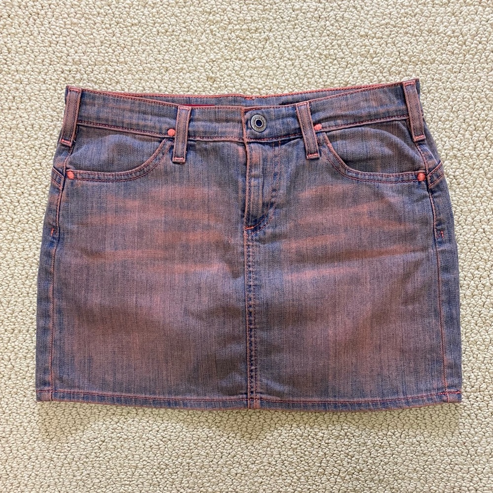 AG Adriano Goldschmied Mini Denim Skirt Size 26
